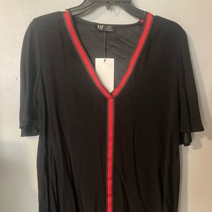 ZARA NWT BLACK T-Shirt Dress